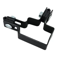 Abrazadera esquinera para paneles de valla 40x60 mm negra