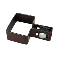 Abrazadera final para paneles de valla 40x60 marrón