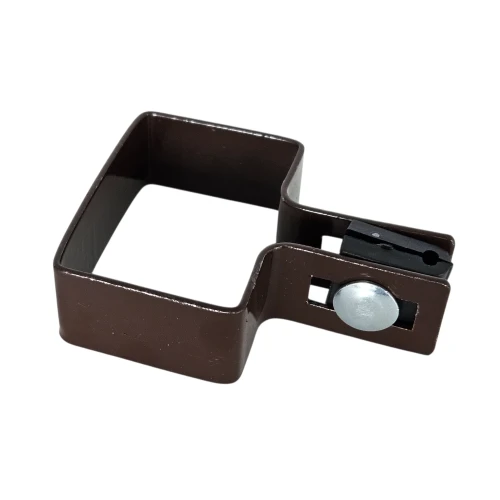 Abrazadera final para paneles de vallado 40x60 marrón GPV-700-15