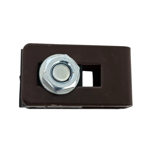 Abrazadera universal soporte conector para paneles de cerca marrón GPV-700-20