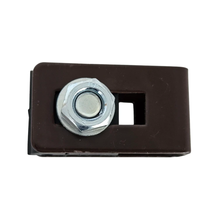 Abrazadera universal soporte conector para paneles de cerca marrón GPV-700-20