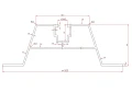 Puente trapezoidal 33cm H-40 de EPDM para cubiertas de chapa trapezoidal PV-02-03 (1)