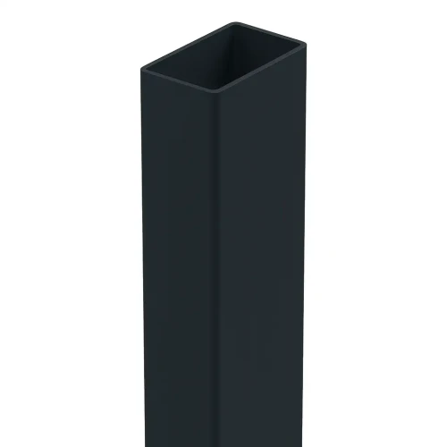 Poste de valla 60x40x1,2 mm, longitud 2,4 m, RAL 9005 GPV-700-72 (2)