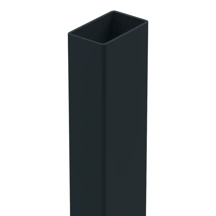 Poste de valla 60x40x1,2 mm, longitud 2,4 m, RAL 9005 GPV-700-72 (2)