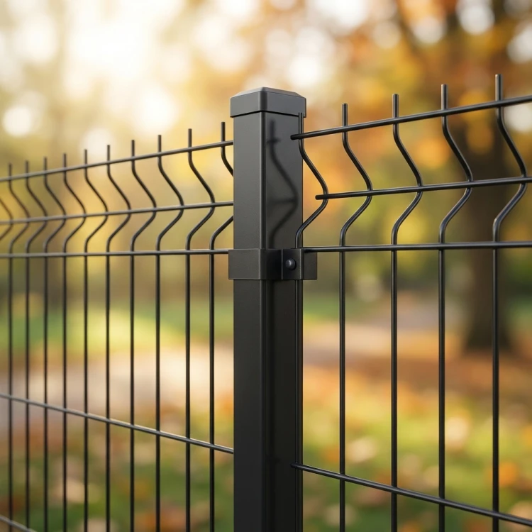 Poste de valla 60x40x1,2 mm, longitud 2,4 m, RAL 9005 GPV-700-72 (4)