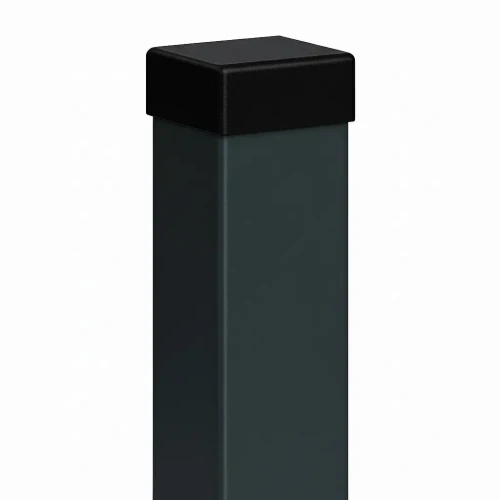 Poste de valla 80x80x2 mm, longitud 2,4 m, gris antracita GPV-700-73 (1)