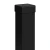 Poste de valla 80x80x2 mm, longitud 2,4 m, negro GPV-700-74 (1)