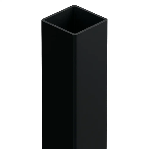 Poste de valla 80x80x2 mm, longitud 2,4 m, negro GPV-700-74 (2)