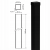 Poste de valla 80x80x2 mm, longitud 2,4 m, negro GPV-700-74 (3)