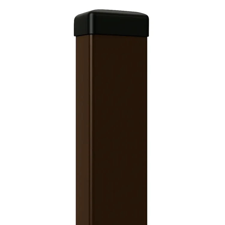 Poste de valla 60x40x1,2 mm, longitud 2,4 m, marrón GPV-700-68 (1)