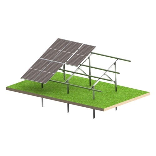 Kit Solar N2V Light - estructura fotovoltaica de suelo para 12 paneles GPV-N2V-L12 (1)