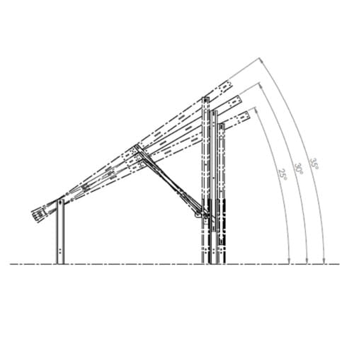 Kit Solar N2V Light - estructura fotovoltaica de suelo para 12 paneles GPV-N2V-L12 (3)