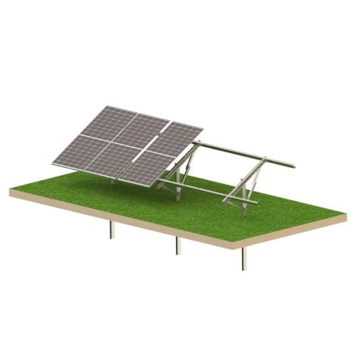Kit Solar T1V Light estructura fotovoltaica de suelo para 6 paneles GPV-T1V-L6 (1)