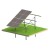 Kit Solar N2V Light – estructura fotovoltaica de suelo para 8 paneles GPV-N2V-L8 (1)