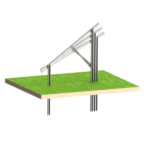 Kit Solar N2V Light – estructura fotovoltaica de suelo para 8 paneles GPV-N2V-L8 (2)