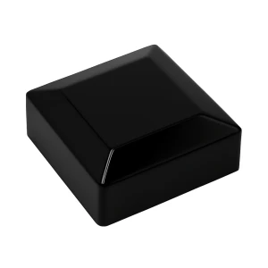 Tapa cubierta capuchón tapón para poste de valla 80x80 negro