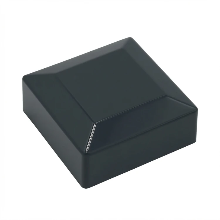 Tapa cubierta capuchón para poste de valla 80x80 grafito 000-131 (1)