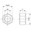 Tuerca hexagonal M6 DIN 934 A4-80 000-060 (2)