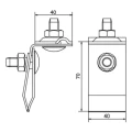 Soporte universal para chapa acero galvanizado electrolíticamente 000-157 (2)