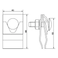 Soporte para reborde acero galvanizado 000-158 (2)