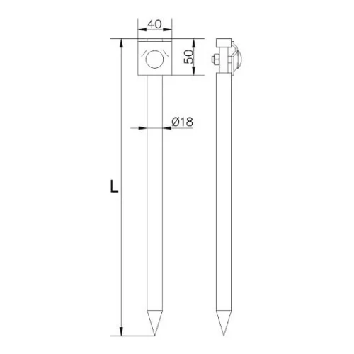 Anclaje de hinca con bloqueo l=35cm acero galvanizado electrolítico 000-162 (2)