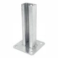 Base para poste de valla 60x40 galvanizada 000-151 (1)