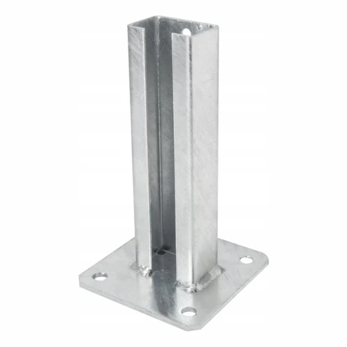 Base para poste de valla 60x40 galvanizada 000-151 (1)