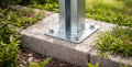 Base para poste de valla 60x40 galvanizada 000-151 (3)