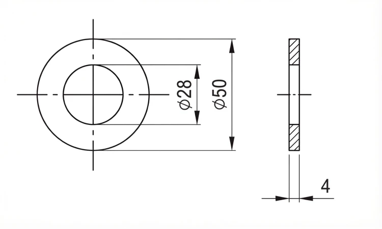 Arandela M27 DIN 125 A2 140 HV 28- 50 piezas 000-167 (2)