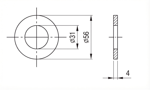 Arandela M30 DIN 125 A2 140 HV 28- 50 unidades 000-168 (2)