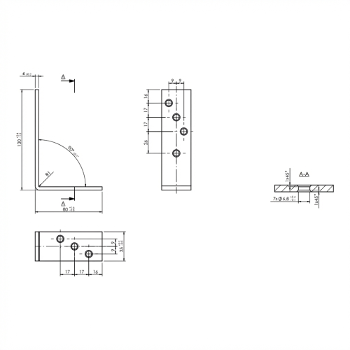 Escuadra de viga KB-2 100x50x50x4x 000-120 (2)