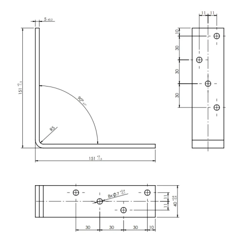 Escuadra de viga KB-4 180x120x40x5 000-122 (2)