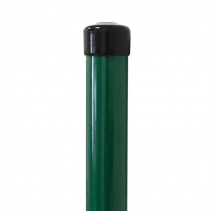 Poste de valla Fi 42,4x1,5, longitud 2,3 m, verde RAL 6005
