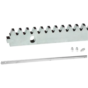 Cremallera de acero L1000x8 con cerrojo