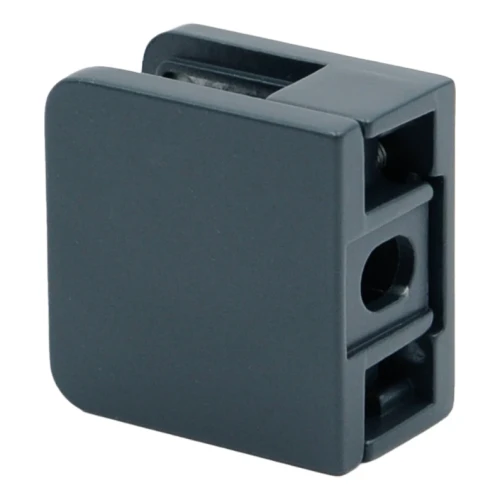 Soporte para vidrio 45x45x26 mm antracita vidrio 6-10,76 mm zamak sistema plano pintado 000-269 (2)