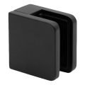 Soporte puntual para vidrio 45x45x26 mm, negro, vidrio 6-10,76 mm, zamak, sistema plano, pintado 000-286 (1)
