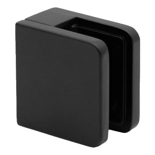 Soporte puntual para vidrio 45x45x26 mm, negro, vidrio 6-10,76 mm, zamak, sistema plano, pintado 000-286 (1)