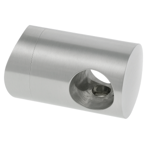 Soporte pasante para barra/tubo fi 12 mm. sistema para tubo 42,4 mm, AISI 304 satinado