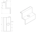 Pinza final H40 aluminio 6060 agujero M8 PV-03-09 (2)