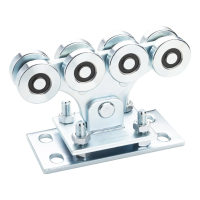 Carro rodante 68 para puerta corredera - sistema 68x68, ruedas de acero