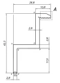 Pinza final H40 aluminio 6060 agujero M8 Anodizado PV-03-10 (1)