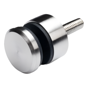 Soporte puntual para vidrio fi 30/13/M8x40 vidrio 6-12 mm AISI 304 sistema plano satinado