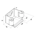 Paquete de carros para puerta corredera: 2× carro (9 ruedas, plástico) + accesorios 000-252 (7)
