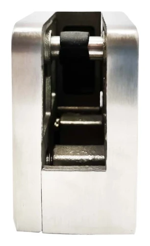 Soporte para vidrio 45x45x26 mm con anclaje pin vidrio 6–10,76 mm AISI 304 sistema plano satinado 000-268 (2)