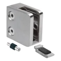 Soporte para vidrio 45x45x26 mm con anclaje pin vidrio 6–10,76 mm AISI 304 sistema plano satinado 000-268 (4)
