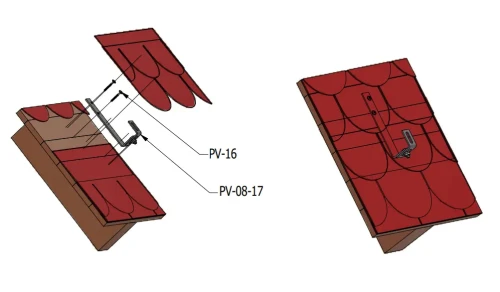 Gancho de techo J para tejados bituminosos y de pizarra PV-08-15 (2)