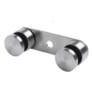 Soporte para vidrio 8-21,52mm doble fi 50/M10 L=170mm AISI 304 satinado
