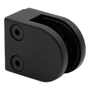 Soporte para vidrio 6-10,76 mm 50x40x26 mm pin zamak pintado sistema plano negro