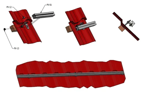Perfil de aluminio 443cm 40x40 para tornillos de martillo PV-01-10 (2)