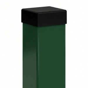 Poste de valla 100x100x3 mm, longitud 2,2 m, verde RAL 6005